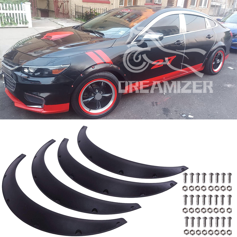 For Chevy Malibu Sedan Flexible Fender Flares Wheel Arches Wide Body Mudguards