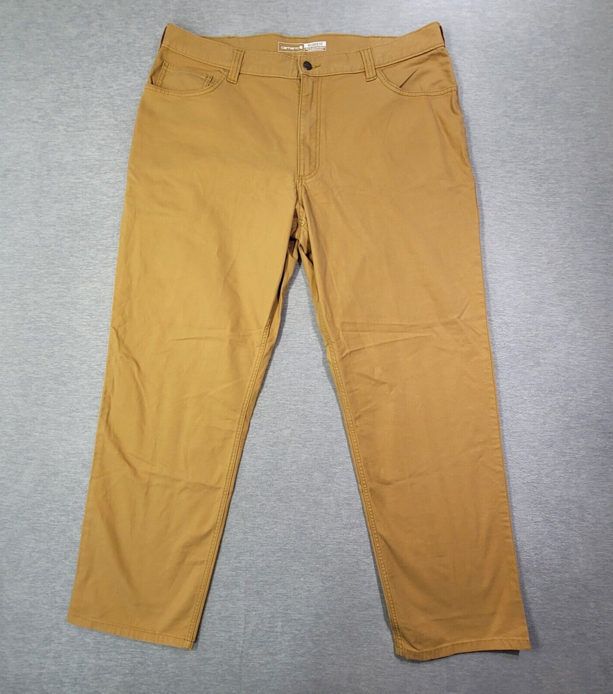 Carhartt Mens Relaxed Fit Straight Rugged Flex Work Pants 40x32 Tan NWT