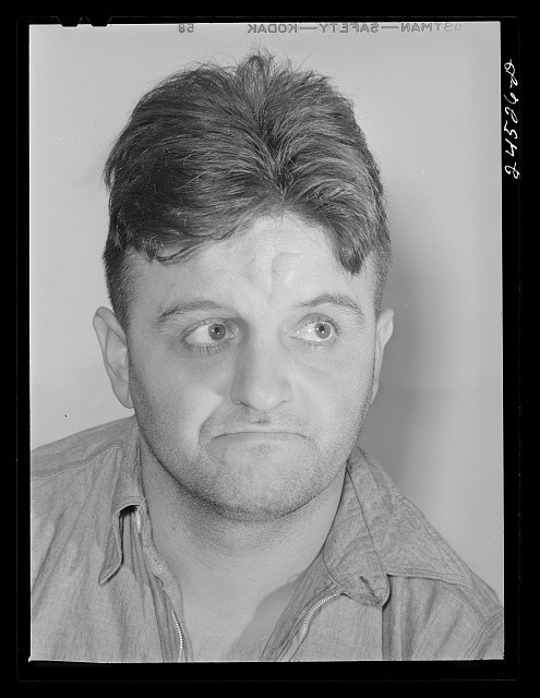 Photo:New York City NY 1941 Merchant Seaman Portrait Mugshot