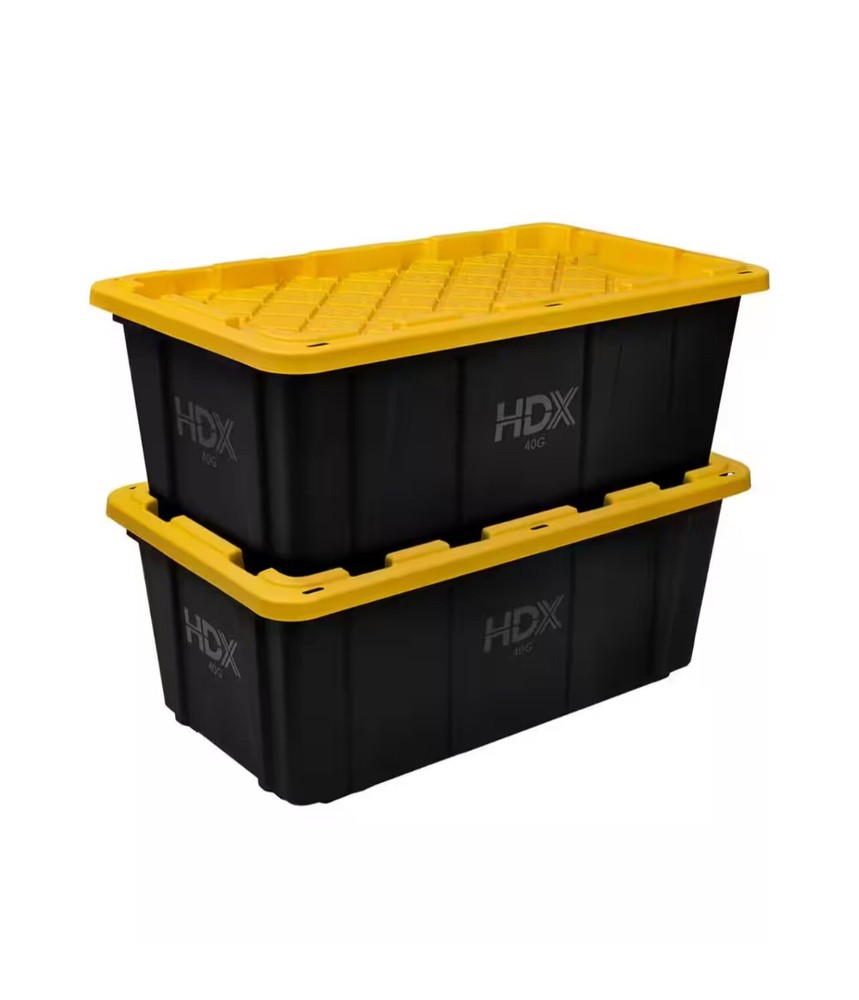 storage totes with lids 27 Gal