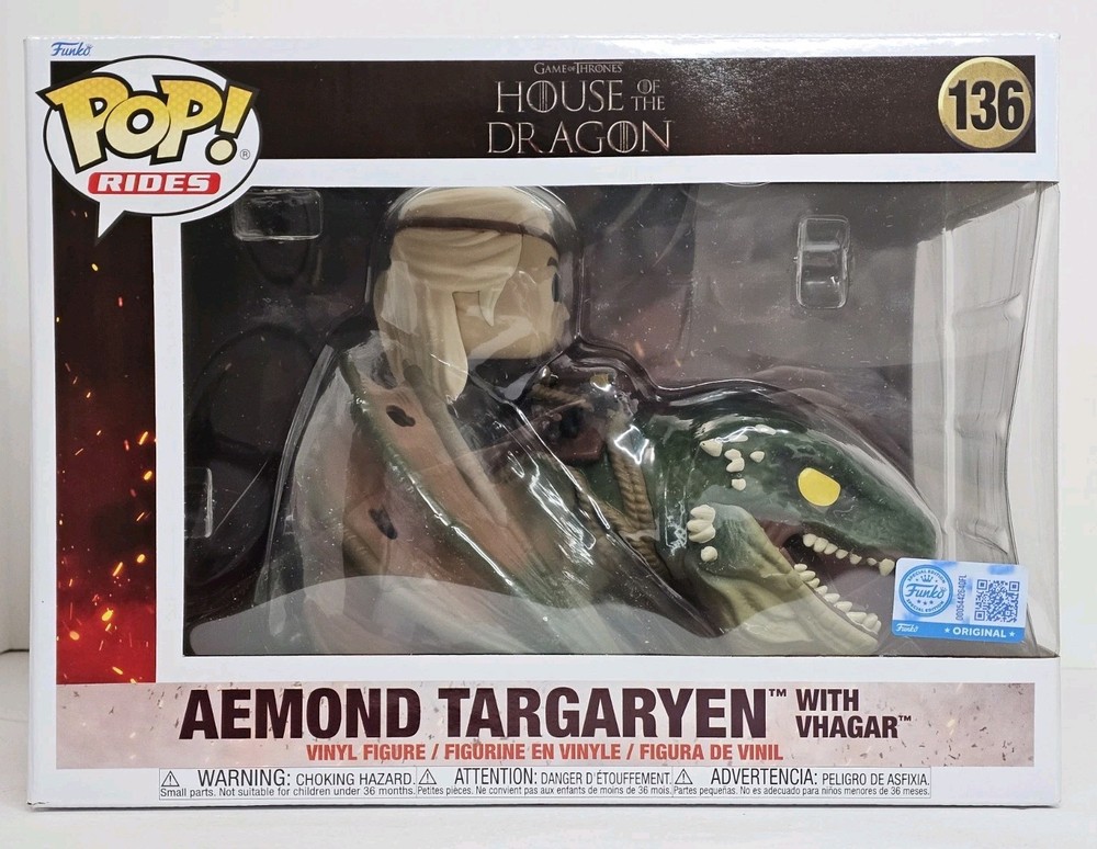 House of the Dragon Funko Pop! Aemond With Vhagar