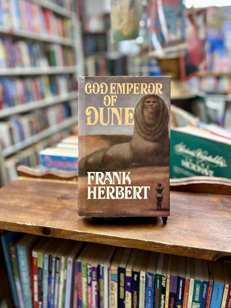 God Emperor of Dune Hardcover Frank Herbert 1981 First Book Club Edition HCDJ.