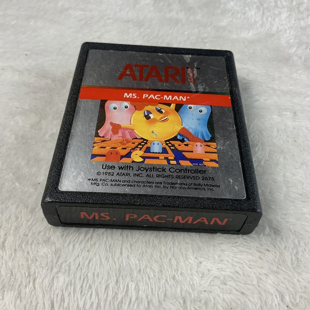 Ms. Pac-Man (Atari 2600, 1982) game only. Tested & Working.