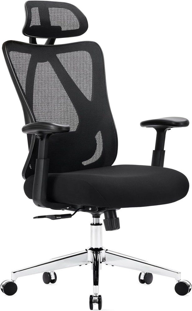 Mesh Home Office Chair Ergonomic High Back Computer Swivel Tall Chair W/Headrest