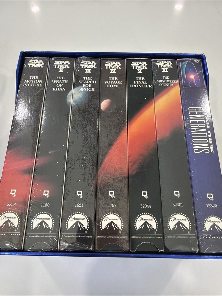 Star Trek - The Seven Screen Voyages (VHS, 1996, 7-Tape Set) New Paramount