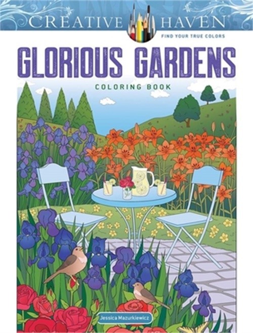 Creative Haven Gorgeous Gardens Coloring Book (Paperback or Softback)