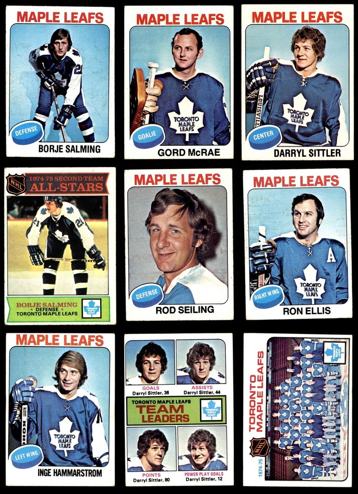 1975-76 Topps Maple Leafs Near Team Set 2.5 - GD+ 5959083 (17 / 20 cards)