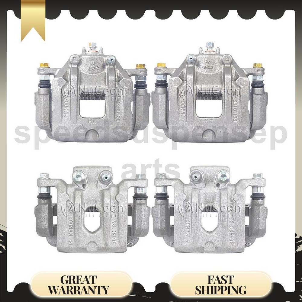 Front And Rear Brake Calipers Fits 2010 Hyundai Santa Fe 2011 Kia Sorento