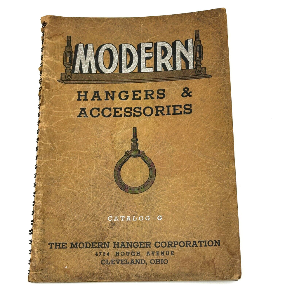 VERY RARE 1910 Modern Hangers Accessories Catalog G Spiral Vintage Trade Manual