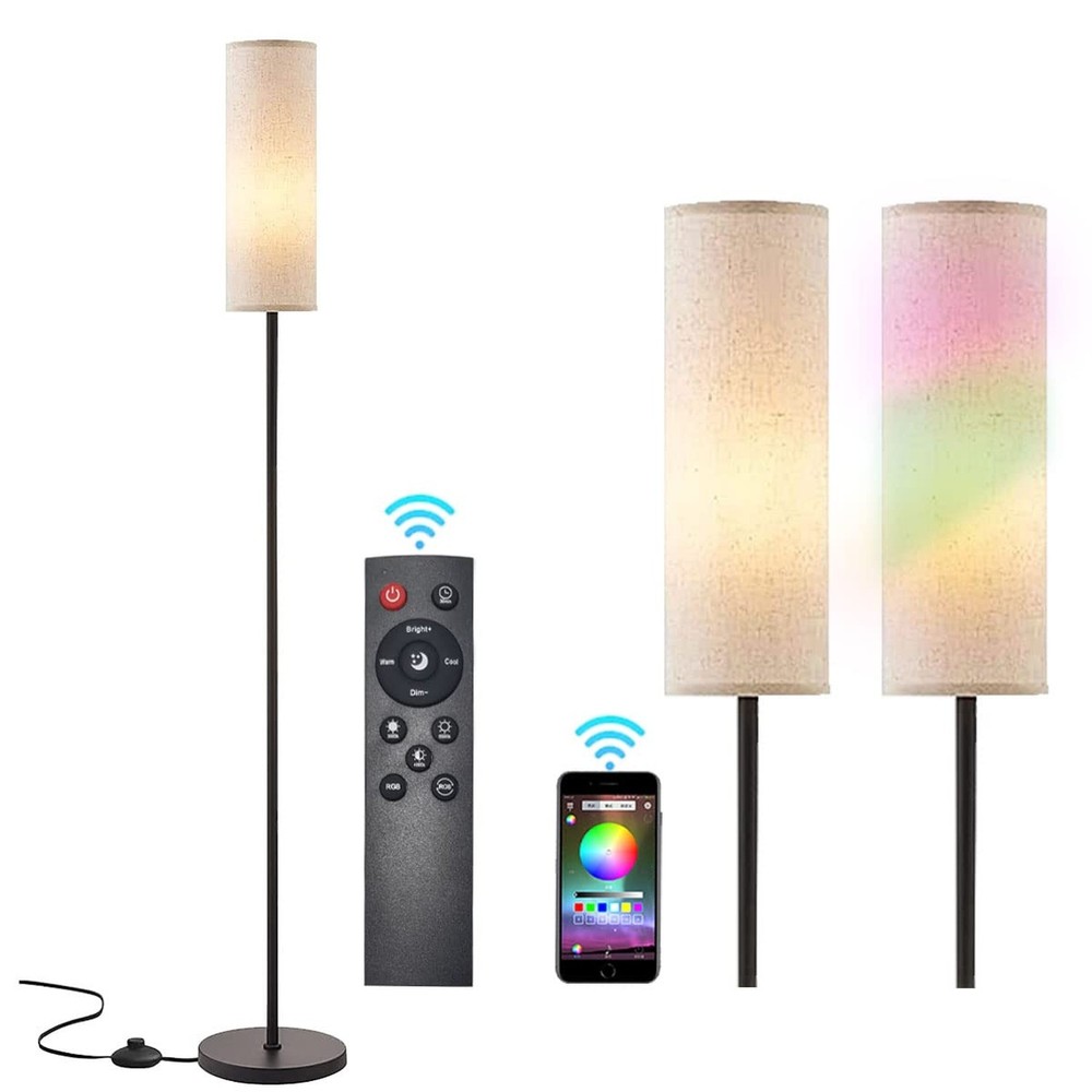 Floor Lamp for Living Room, Adjustable LED Floor Lamp with Remote Control & F...