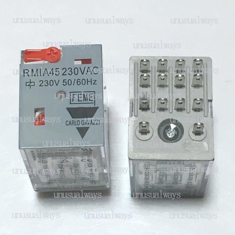1PC CARLO GAVAZZI RMIA45230VAC Intermediate relay 230V 50/60Hz 14Pin New
