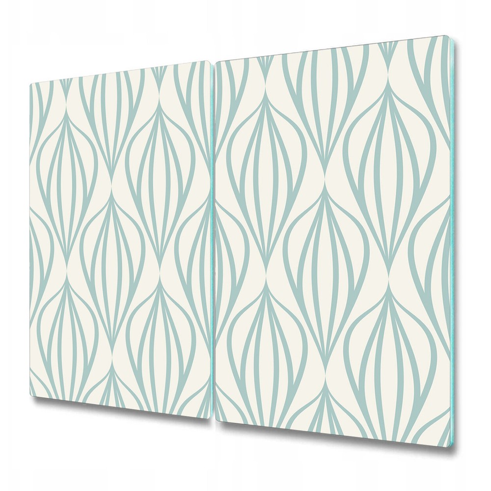 Glass Chopping Cutting Board Worktop Saver Geometric vintage Art 2x30x52