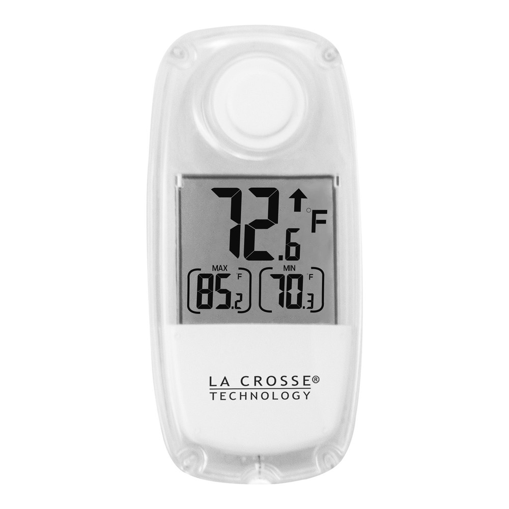 306-318 La Crosse Technology Indoor/Outdoor Solar Window Thermometer