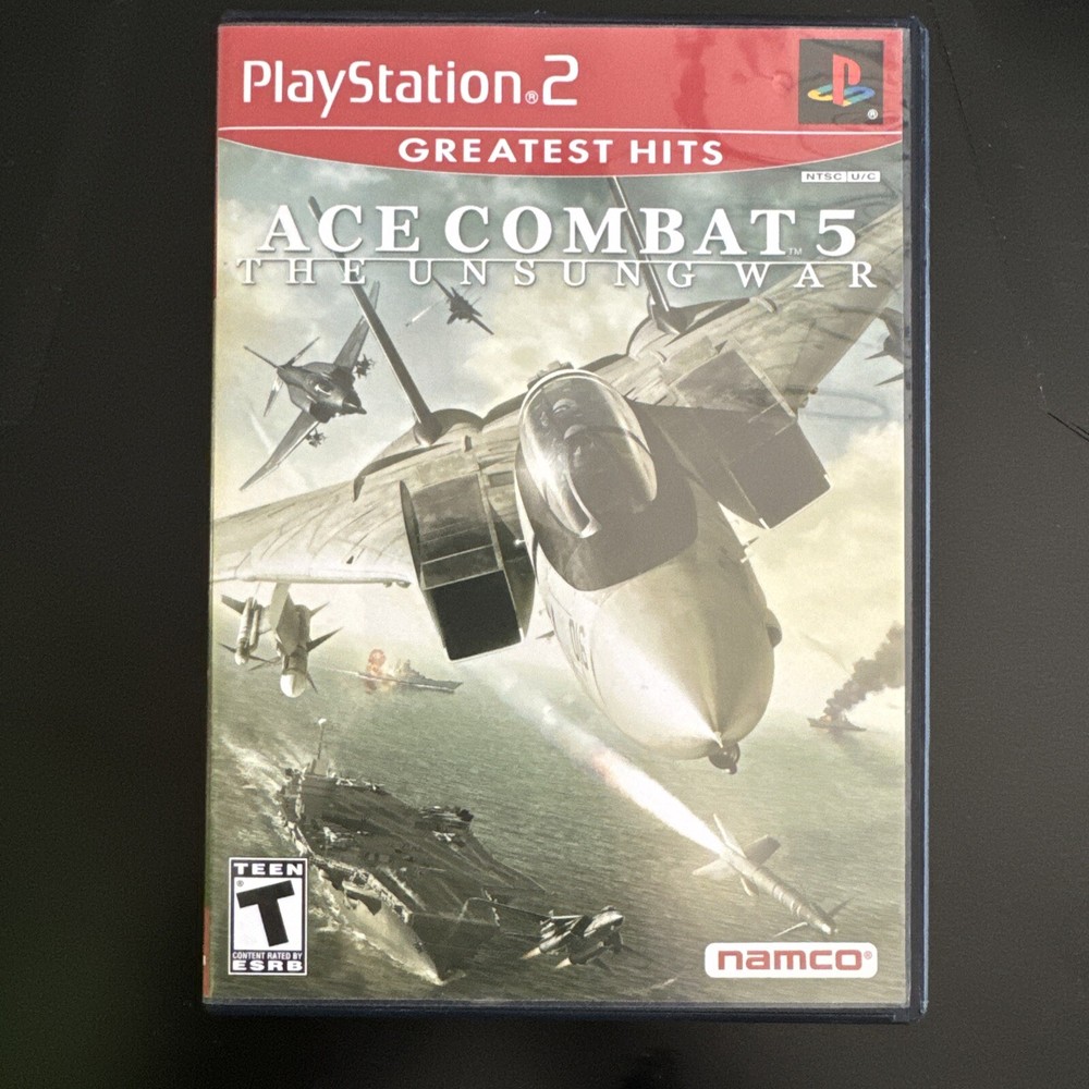 Ace Combat 5 The Unsung War PS2 Greatest Hits 2004 Edition Complete-image