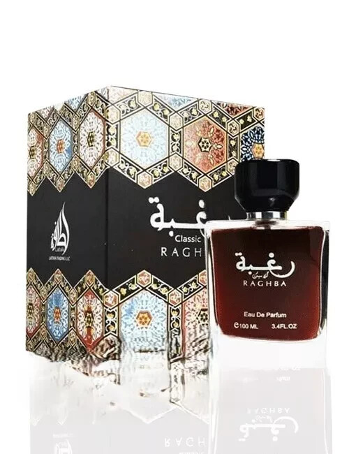 Parfum Raghba Classic Lattafa Unisex  100Ml Fragrance 3.4Fl.Zoعطر رغبه Originale