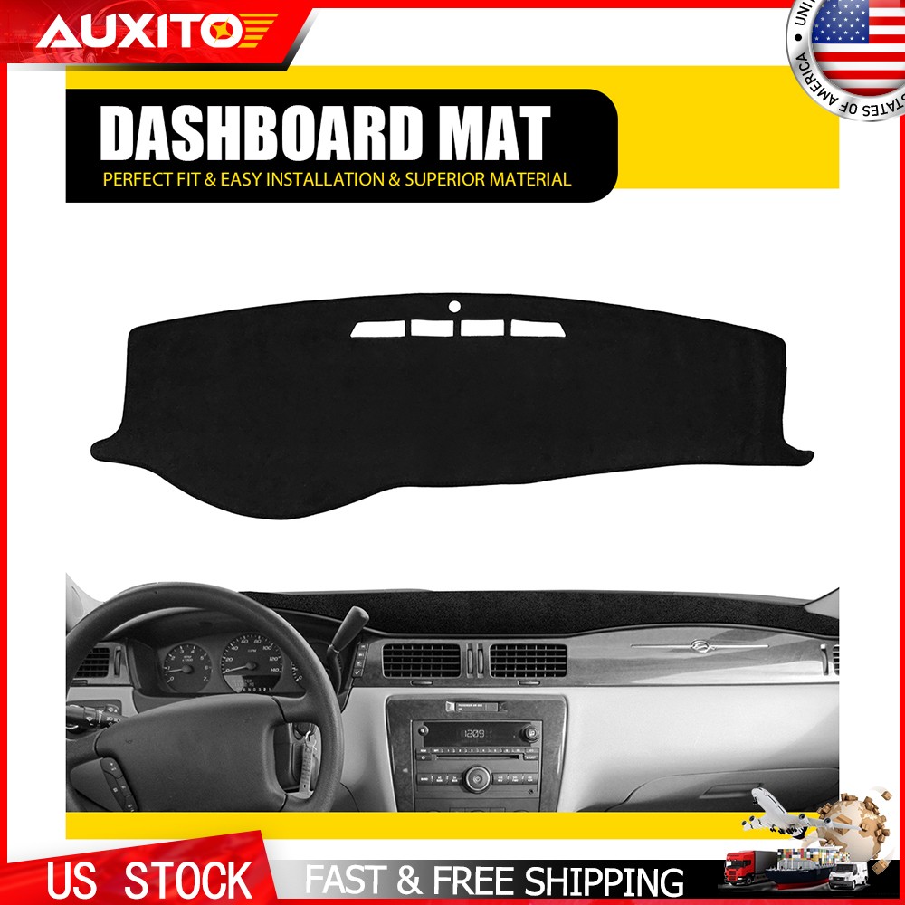 Black Dash Pad Cover Mat Fit Chevrolet Impala 2006-2013 Dashboard Protection