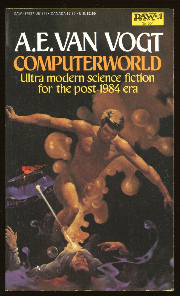 Fiction PB: COMPUTERWORLD by A E van Vogt. 1983. 1st DAW printing.