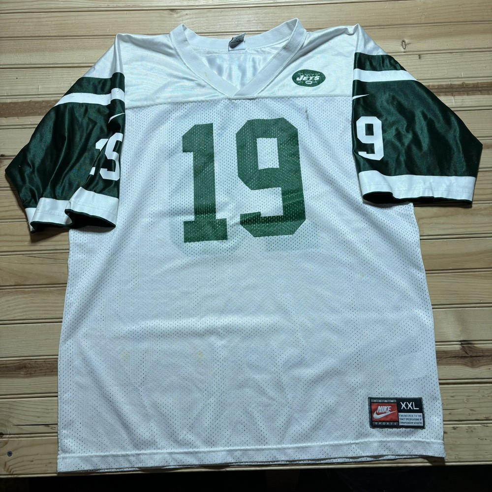 Vintage Nike Team New York Jets #19 Johnson NFL Football Jersey Men’s Size XL