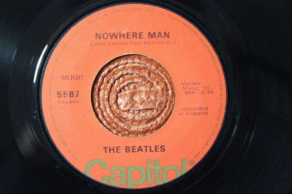 THE BEATLES Nowhere Man ORANGE Capitol label 45