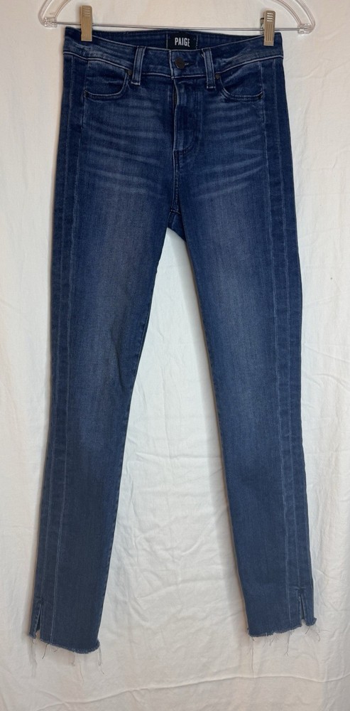 Paige Jeans Size 25 Womens Hoxton Ankle Mid Rise Medium Wash Blue Denim