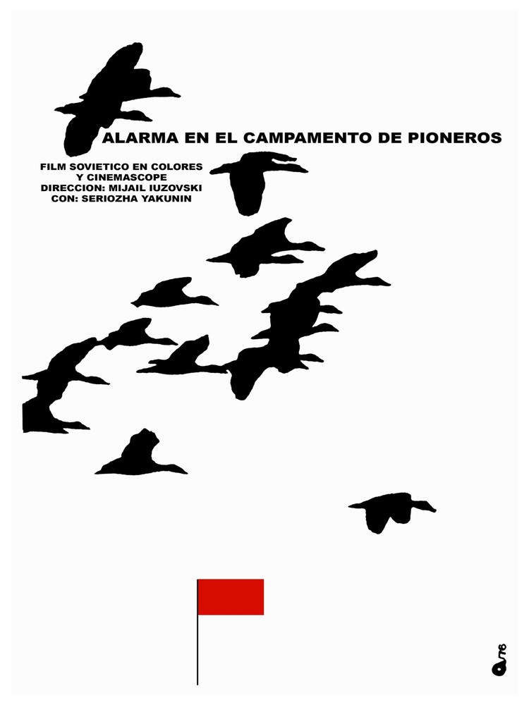 Aalarma en el campamento film Decoration Poster.Graphic Art Interior design.3600