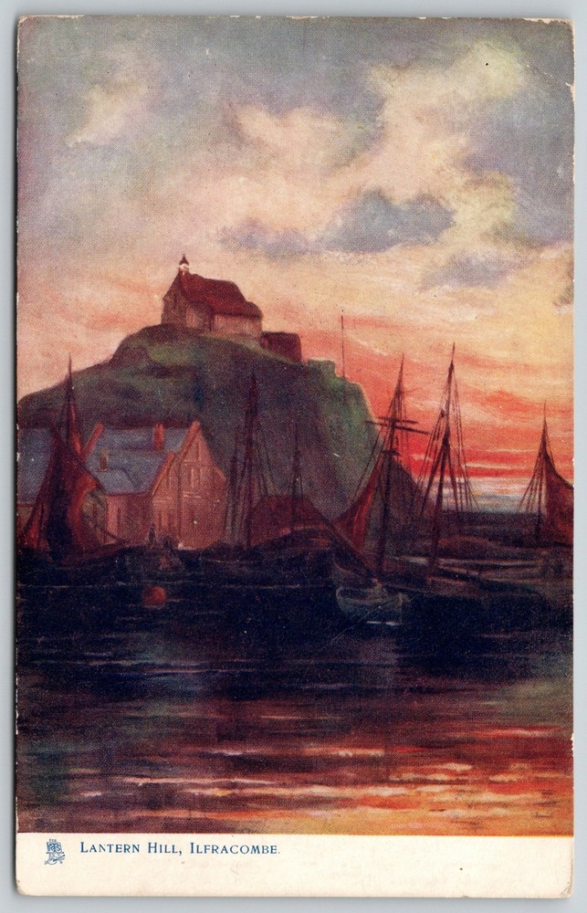 Ilfracombe United Kingdom~Lantern Hill At Sunset~1910 TUCK Postcard