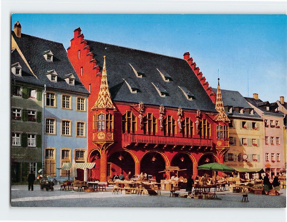 Postcard Kaufhaus Freiburg Germany