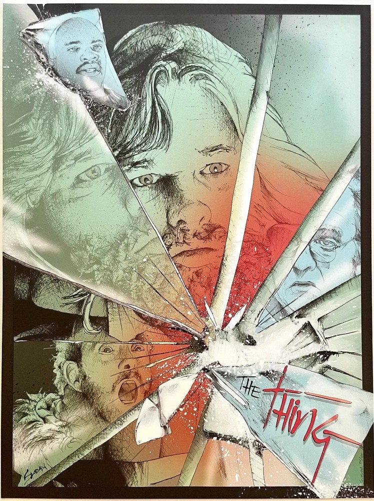 John Carpenter's The Thing by John Sloboda 26/100 Screen Print Movie Art PosterLimited Edition of 100, Size: 15