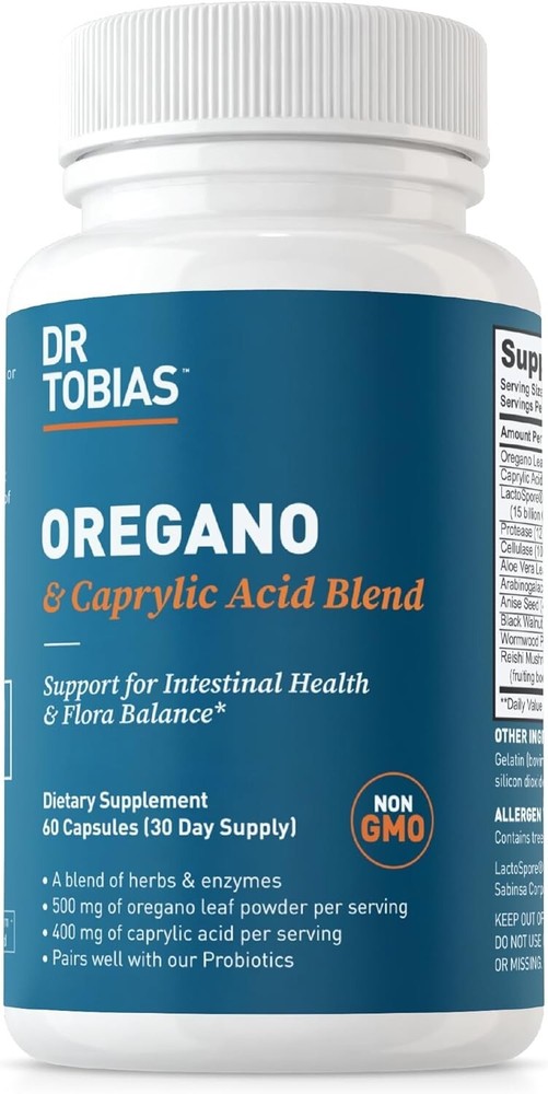 Oregano & Caprylic Acid Gut Flora Balance Complex for Intestinal Health