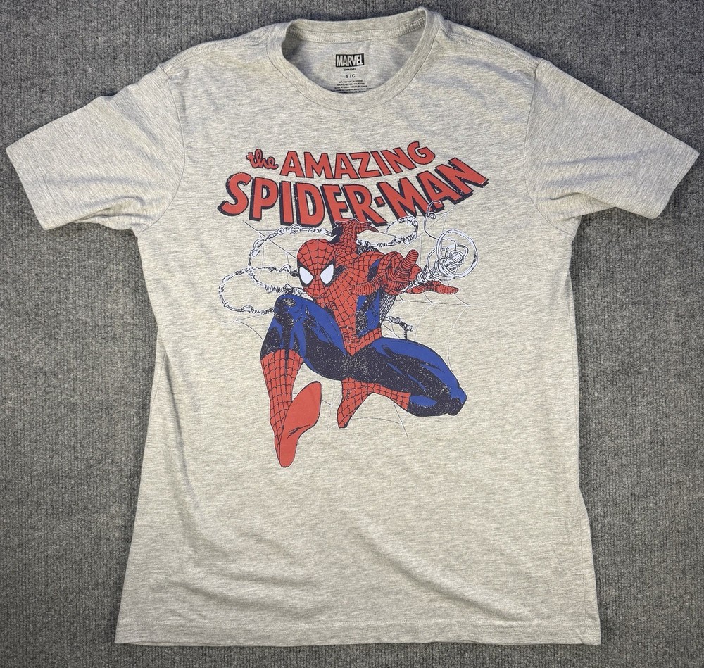 THE AMAZING SPIDER-MAN Spiderman T-Shirt MENS Small Marvel Comics