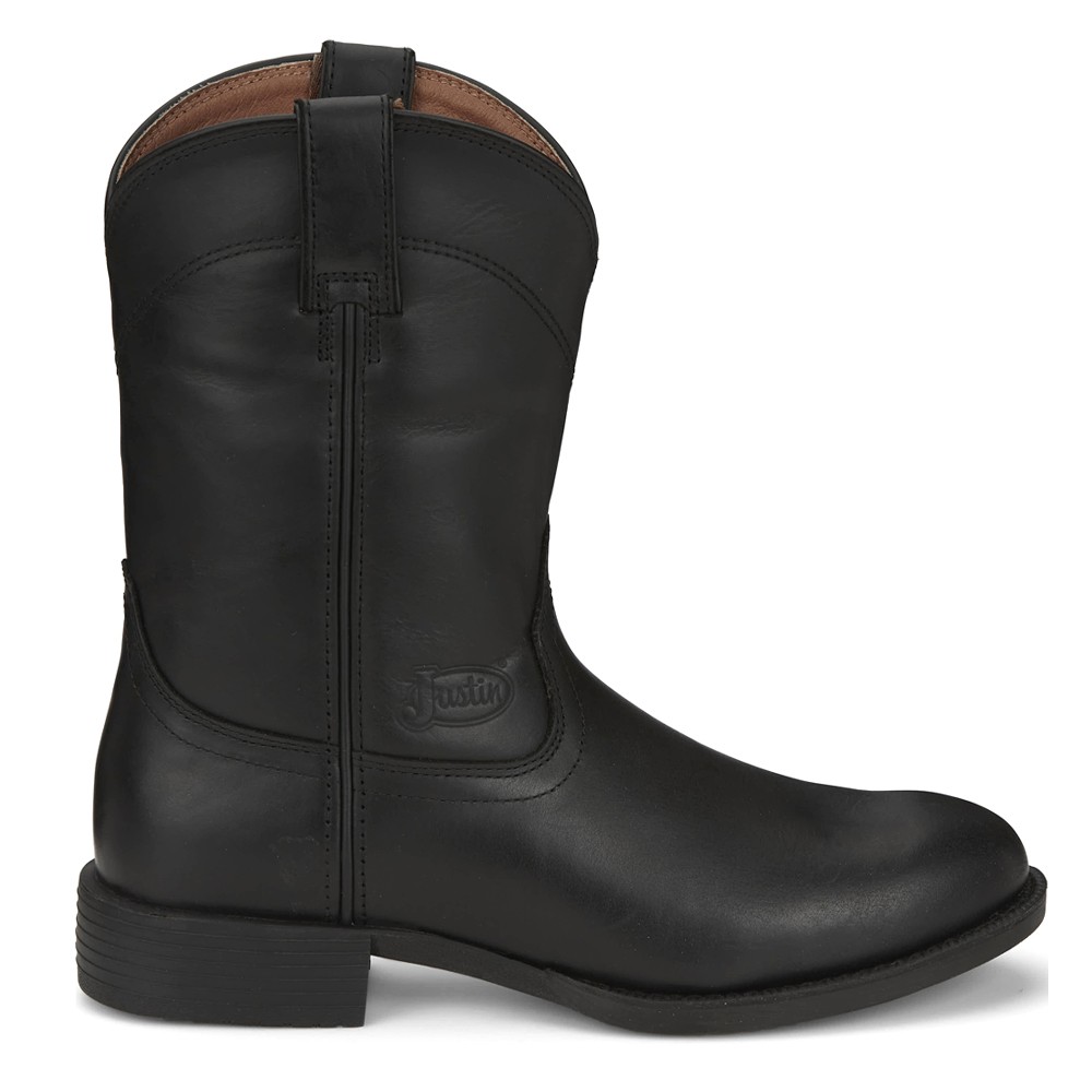 Justin Boots Kilgore 10 Inch Black Cowboy Boots for Men