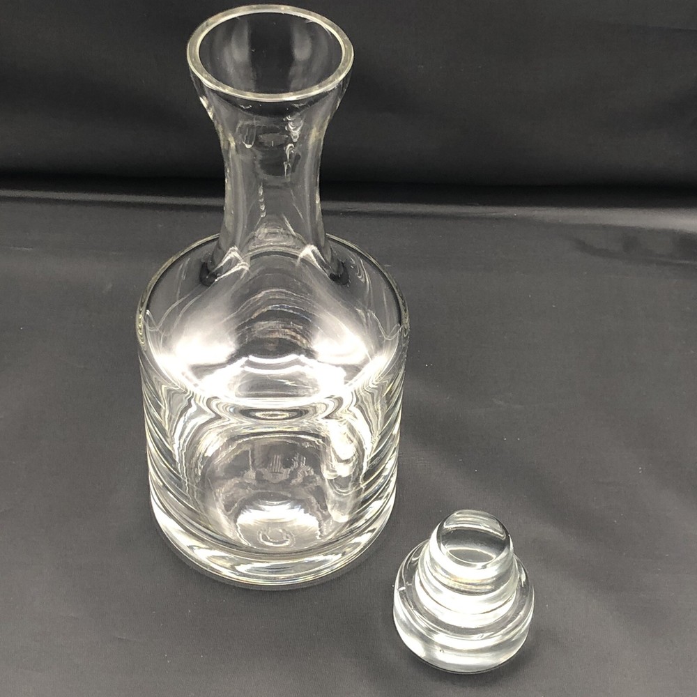 Rosenthal Studio Line Crystal Decanter Polished Stopper 10” Tall 4.25” Base