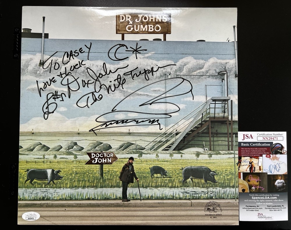 Dr John--SIGNED--Gumbo LP--COA-JSA--Very Nice and Rare!!!