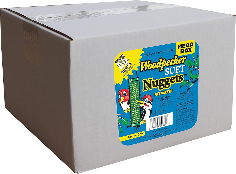 Woodpecker Suet Nuggets Wild Bird Feed Mega Box 8 lb  