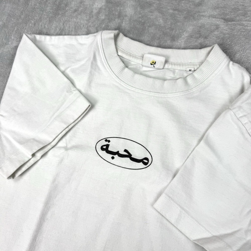Kotn Canada White T-Shirt Arabic Graphic Egyptian Cotton Crop Size M Streetwear