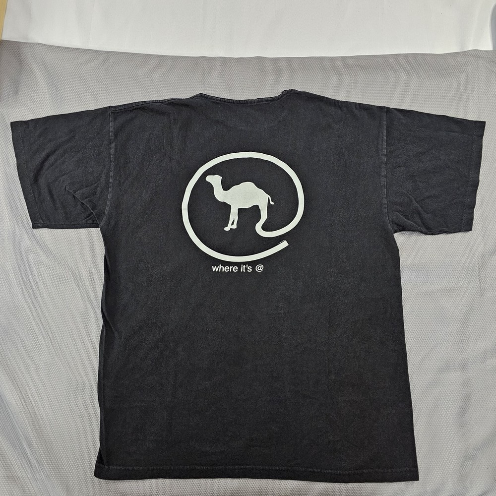 Vintage 1997 Camel Cigarettes Promo Tee XL Black USA Made Cotton T Shirt READ⬇