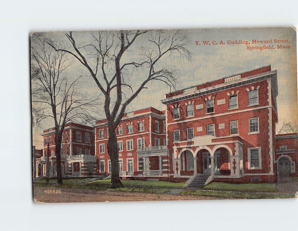 Postcard YWCA Building Howard Street Springfield Massachusetts USA