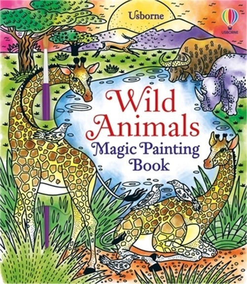 Wild Animals Magic Painting Book (Paperback or Softback)