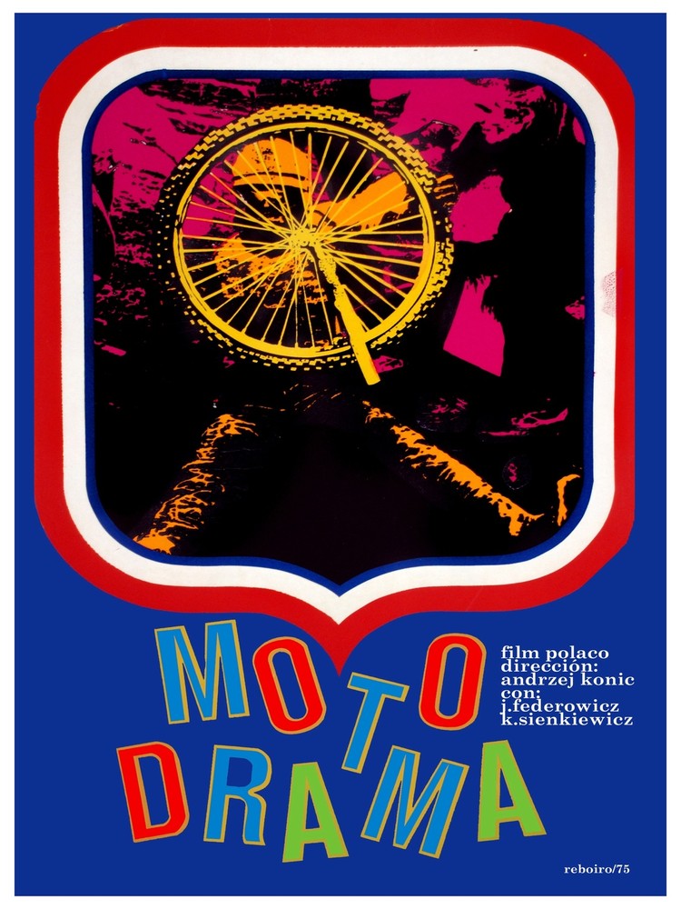 Moto drama Polish film Decoration Poster.Graphic Art Interior design.Wheel 3555