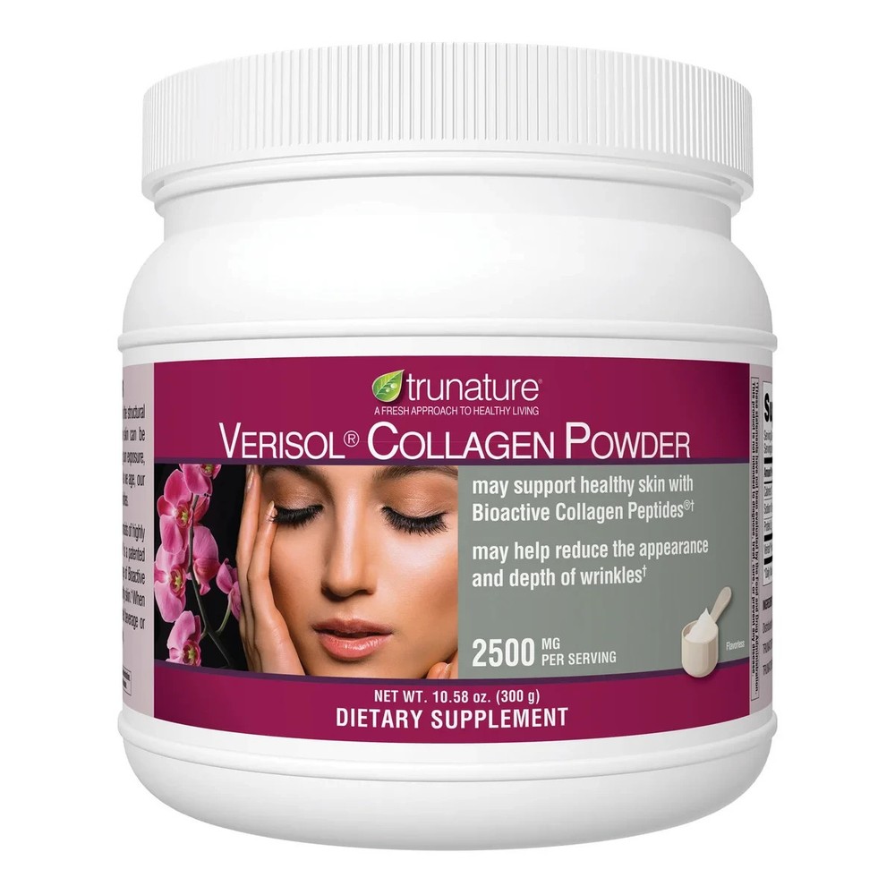 Trunature Verisol Collagen Powder 2500mg 10.58oz Supports Skin Health Exp 2027
