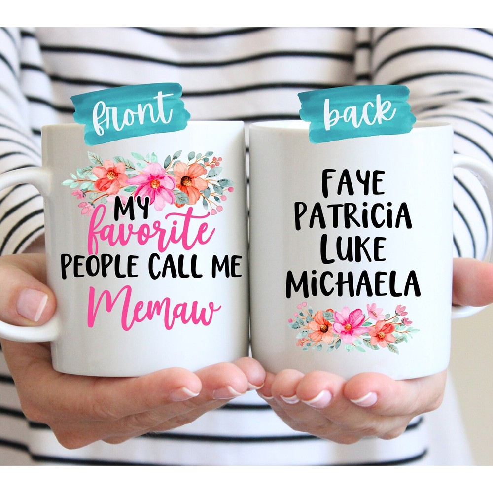 Memaw Gift For Memaw Personalized Mug For Memaw Birthday Gift Memaw Mug