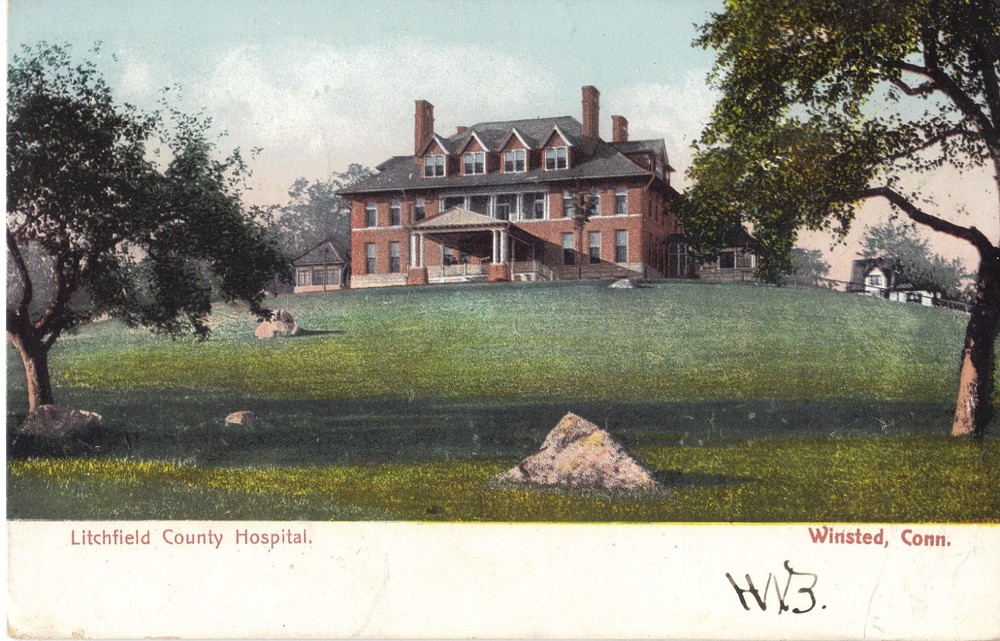 Winsted CT Litchfield  County Hospital  1907  UDB Postcard