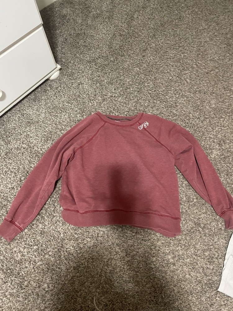 American Eagle Women's Mauve Crewneck Pullover Sweatshirt Size M