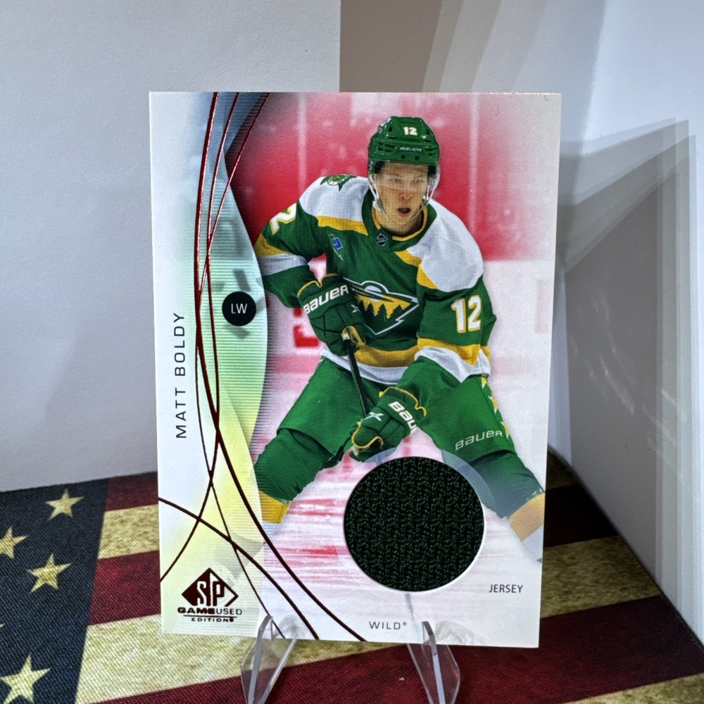 Matt Boldy 2024-25 Upper Deck Sp Game Used Red Jersey 91