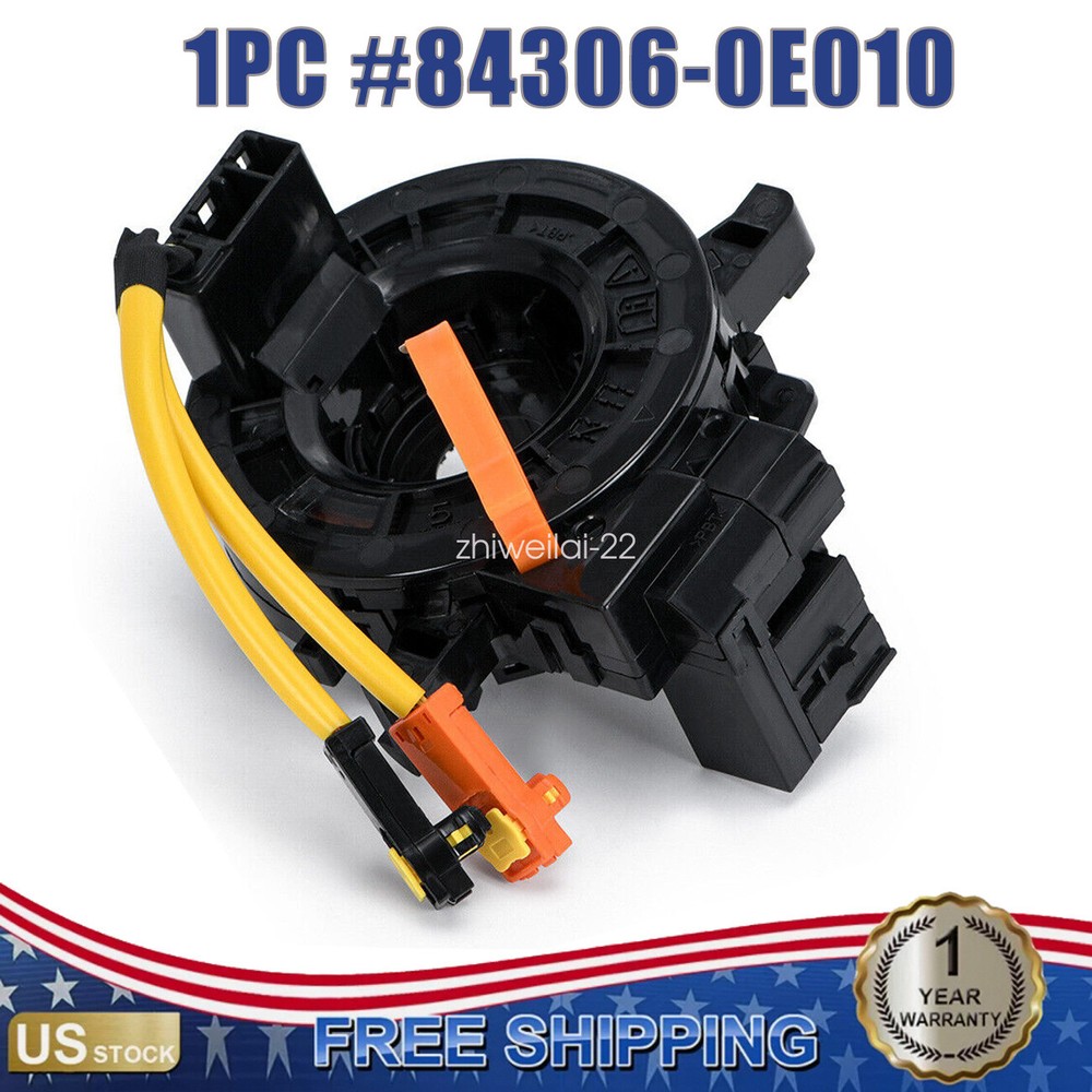 1PC Spiral Clock Spring 84306-0E010 for 04-20 Highlander Tundra Camry