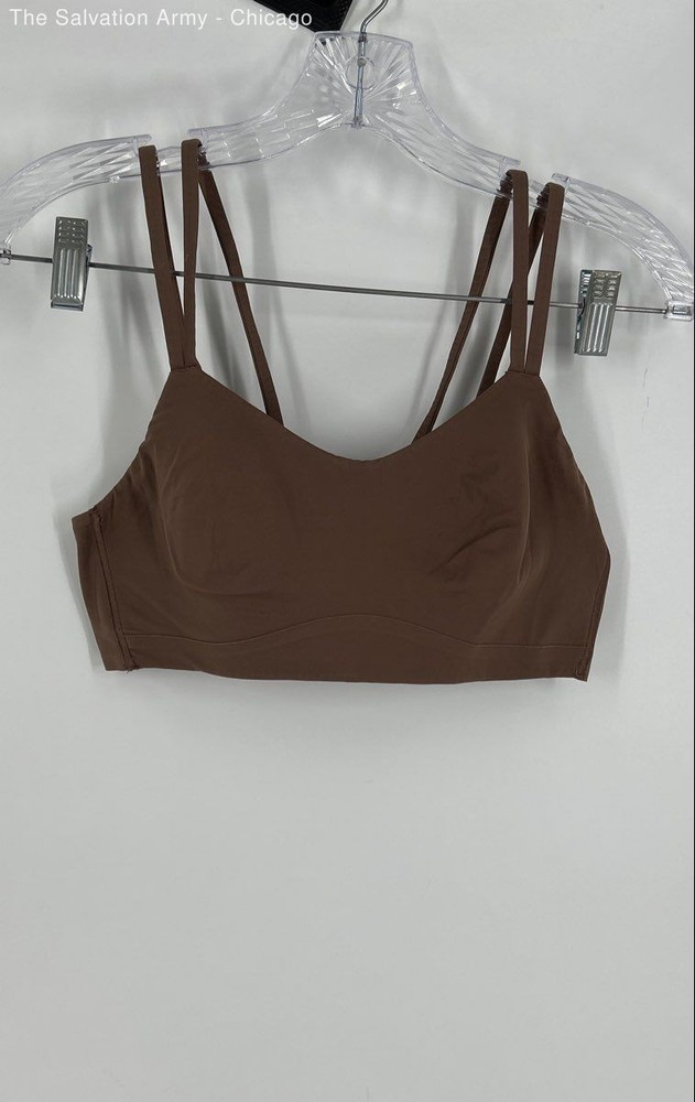 Lululemon Womens Brown Burgundy Pullover Sports Bra & Leggings Size S Lot Of 2