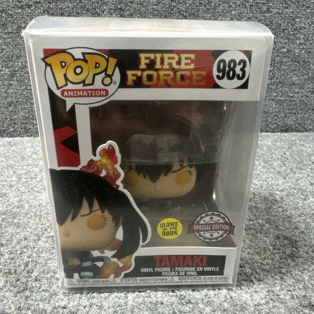 TAMAKI Glow GITD Fire Force Funko Pop Vinyl in Mint Box with Protector