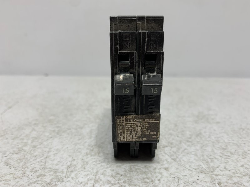 Siemens Q1515 Circuit Breaker 15A 120/240V 1-Pole