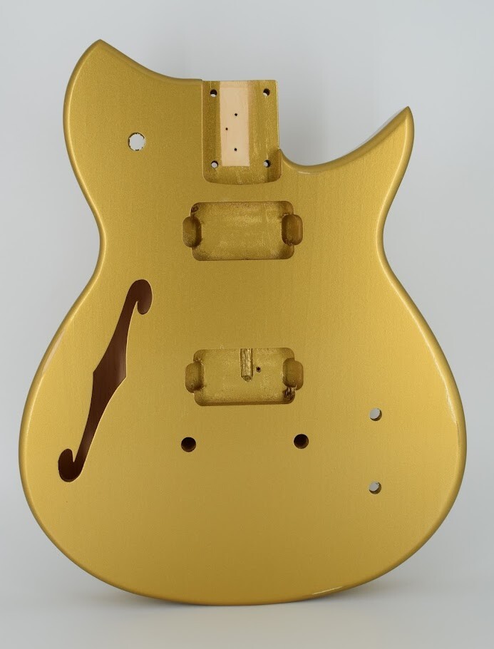 Custom Order Guitar Body, Semi Hollow RB, Flat Top, Aged Nitro, Fits Strat® Neck