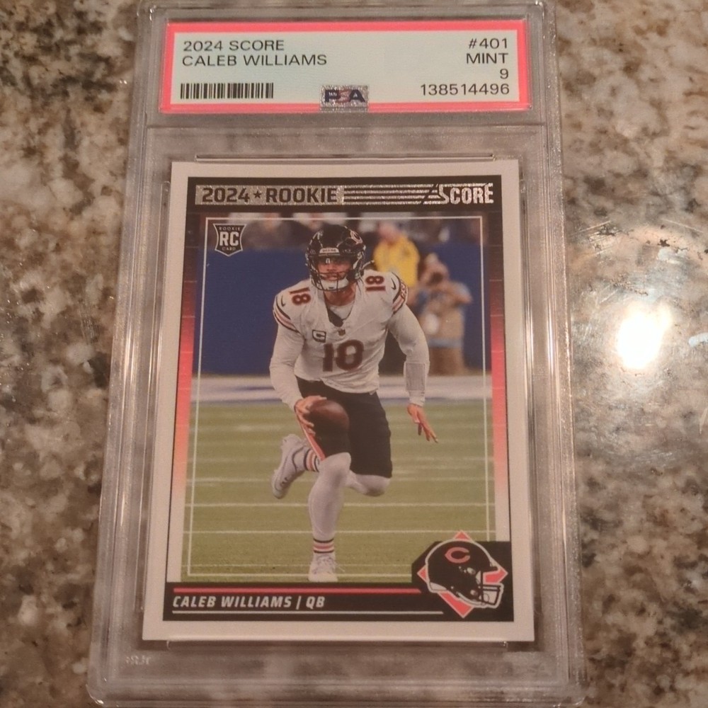 2024 Panini Score Caleb Williams Rookie #401 Chicago Bears PSA 9 Football